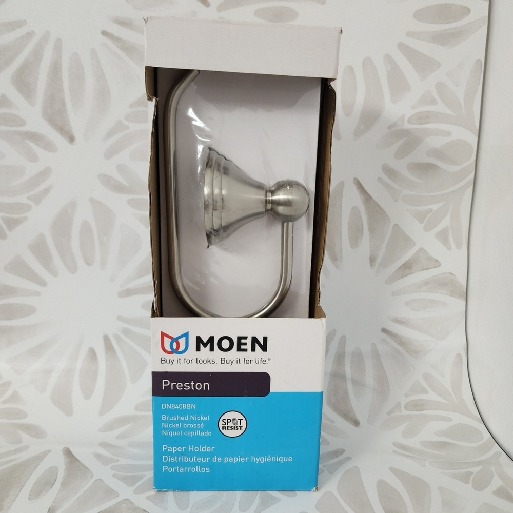 Moen DN8408BN Toilet Paper Holder Brushed Nickel Preston
